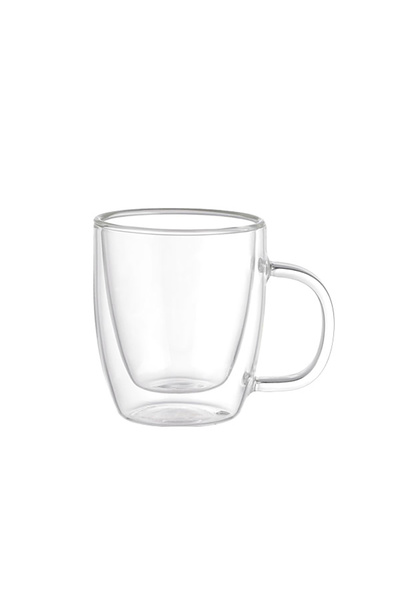 Leggno Vetro Cidarlı Kulplu Cam Çay Bardağı 2'li 150 ml