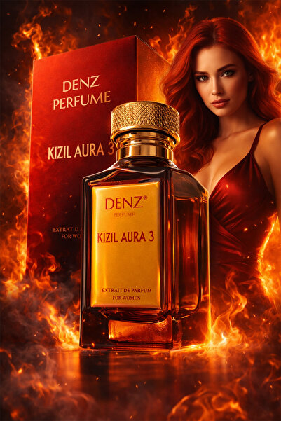 Denz Perfume KIZIL AURA 3 KADIN PARFÜM BAŞTAN ÇIKARICILIĞIN SIVI FORMU %40 ES...