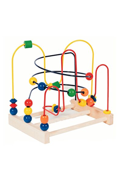 Genel Markalar Büyük Ahşap Helezon Yay Labirent Koordinasyon Oyunu Eğitici Oy...