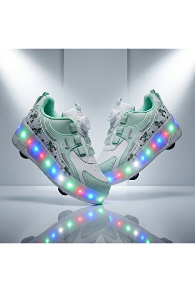 LE STYLE DE MARIE Eğlenceli LED Işıklı Spor Paten Ayakkabı - Tekerlekli ve ış...