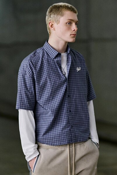 Pull & Bear Çift kollu kareli gömlek