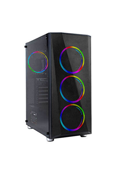 OEM Frisby FC-9405G PANDA 4x RGB Fan USB 3.0 650W 80+ Plus ATX Bilgisayar Kasası