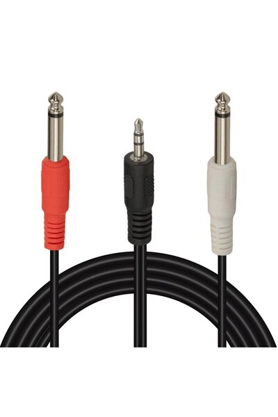 Powermaster PM-13934 3.5 Mm Stereo Erkek - 2X6.3 Mm Mono Erkek Ses Kablosu (5...