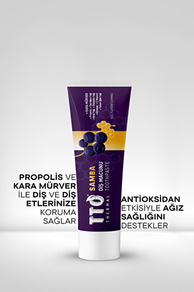 TTO Diş Macunu Ağız Kokusu Karşıtı 75 ml SLS İçermeyen ve Florürsüz Samba Günlük Bakım