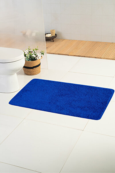 Moda Dekor Akrilik Lacivert Düz 70x110 cm Paspas-Halı