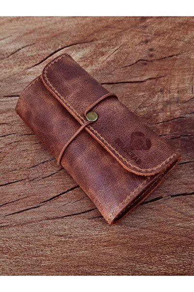 English Leather Cüzdan Tutun Çantası %100 Gerçek Deri Tutun Kesesi Açık Boyut...