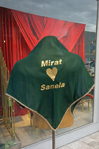 Kınamalzemecim İsimli Damat omuz örtüsü, Damat Kina örtüsü, isimli Damat kina...