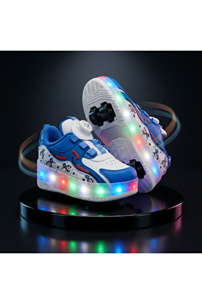 LE STYLE DE MARIE Eğlenceli LED Işıklı Spor Paten Ayakkabı - Tekerlekli ve ış...