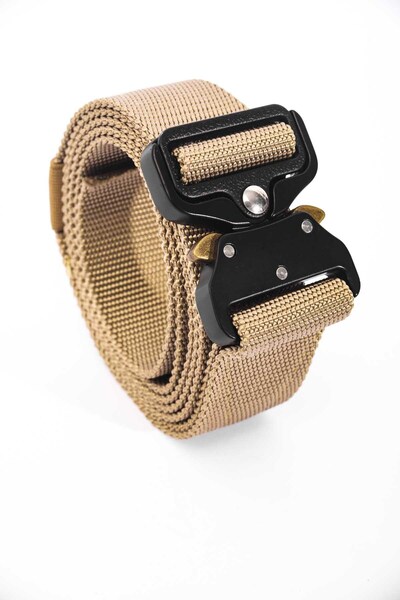 VAV WEAR Outdoor Tactical Belt Durable Polyester Tight Woven Steel Buckle TKT...