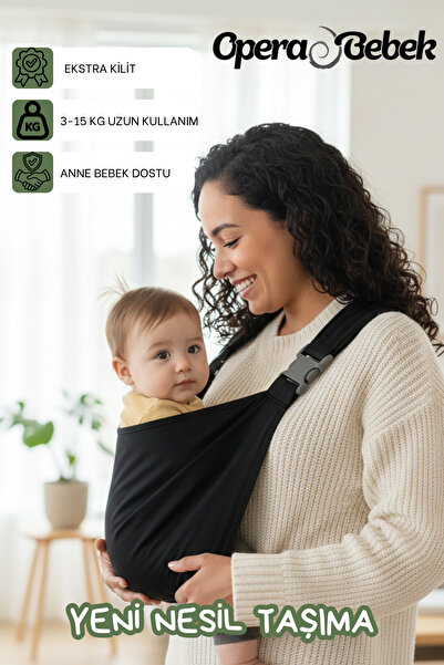 Molmini Yeni Nesil Bebek Sling Kanguru Taşıyıcı – Ergonomik, Ayarlanabilir, 1...