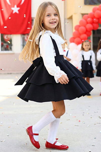 Parla Kids Kız Çocuk Siyah Helen Elbise Jile Dantel Bluz 23 Nisan 29 Ekim Gös...