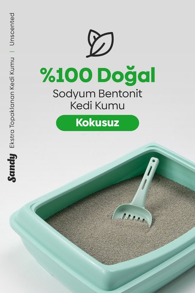 Sandy Kokusuz Topaklanan Kedi Kumu 10kg