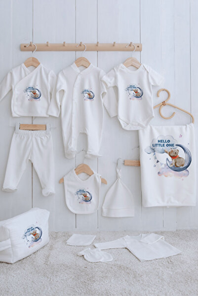 Tuğba Kuğu Organic 11-Piece Hospital Release - for Baby - Bear Reaching for t...