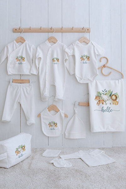 Tuğba Kuğu Organik 11'li Hastane Çıkışı - For Baby - Safari Animals