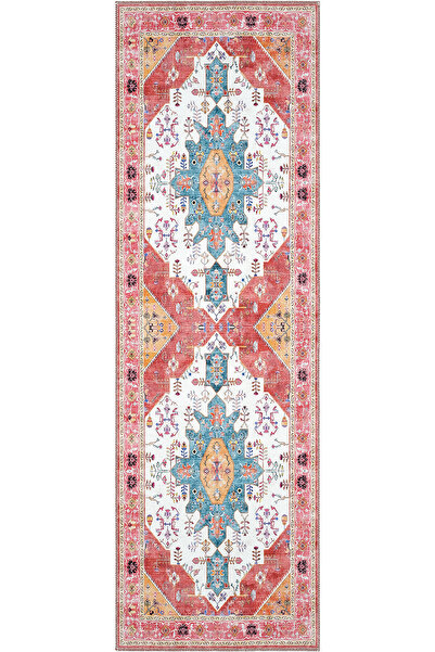 Cool Halı Beylerbeyi By 837 Pembe Etnik Desen Otantik Antre Koridor Halısı Yı...