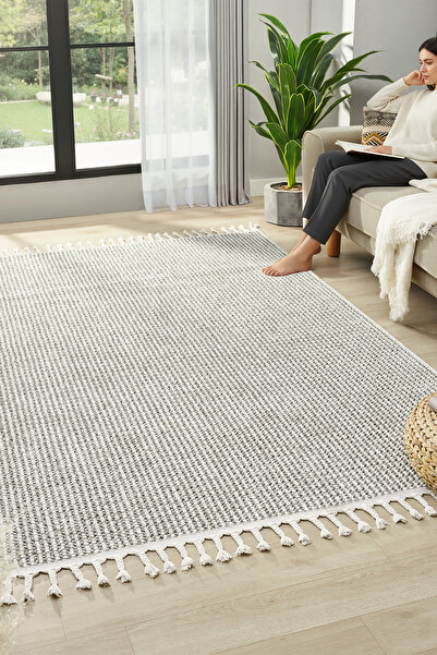 CASERA HOME Adrian Bukle Dokuma Makine Halısı Salon Halısı Mutfak Halısı Antr...