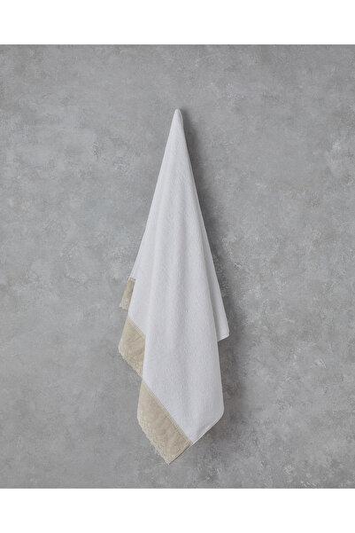 English Home منشفة حمام ليندا قطن مطرزة 90x150 سم أبيض