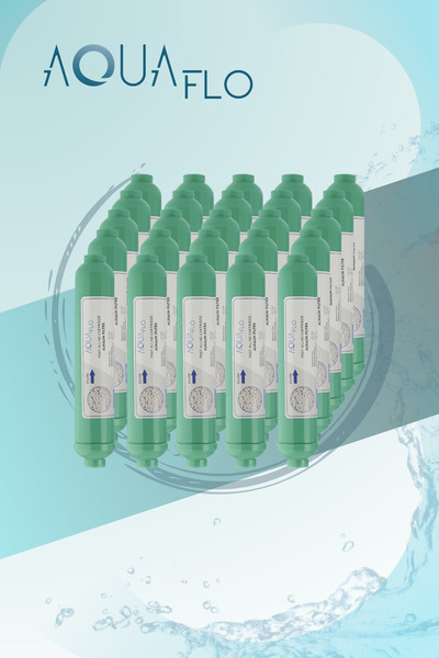 AQUAFLO Su Arıtma Cihazları İçin 25 Adet Alkalin Filtre