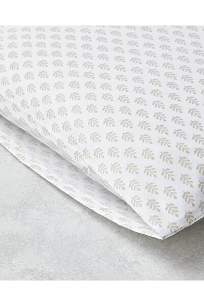 English Home Pure Leaves Kolay Ütülenir 2'li Yastık Kılıfı 50x70 cm Bej