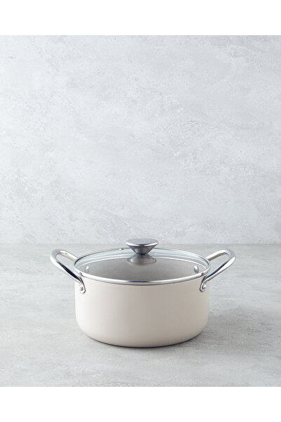 English Home Lizbon CeraWell Derin Tencere 20 cm Mocha