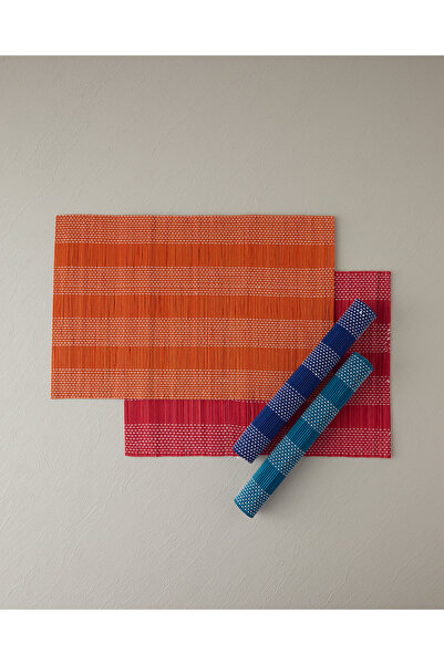 English Home Sonnie Bambu 4'lü Amerikan Servis Renkli