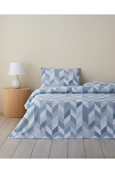 English Home Linescape Kolay Ütülenir Çift Kişilik Çarşaflı Nevresim Takımı 2...