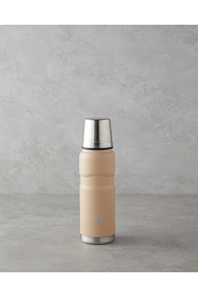 English Home Good Mood HeatLock Çelik Bardaklı Termos 500 ml Sütlü Kahve