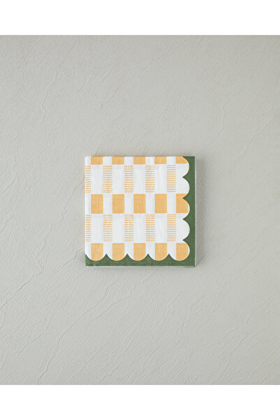 English Home Retro Art 20'li Kağıt Peçete 33x33 cm Sarı