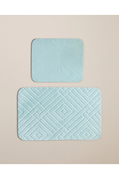 English Home Twillow Kaydırmaz Taban Banyo Paspası Seti 60x100 cm + 50x60 cm ...