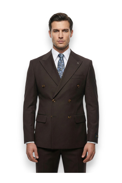 HERMOSE Signature |   Brown Double-Breasted Suit