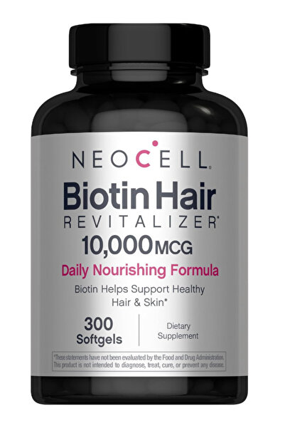 Neocell Biotin Hair Revitalizer 10.000mcg | 300 Softgels | for Women and Men ...