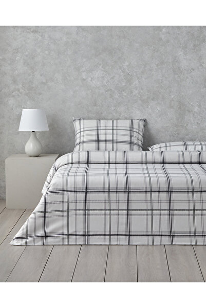 English Home Graphic Grid Kolay Ütülenir Tek Kişilik Nevresim Takımı 160x220 ...