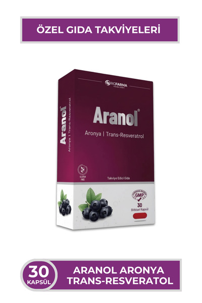 Rcfarma Aranol Aronya Ekstresi + Trans Resveratrol 30 Kapsül