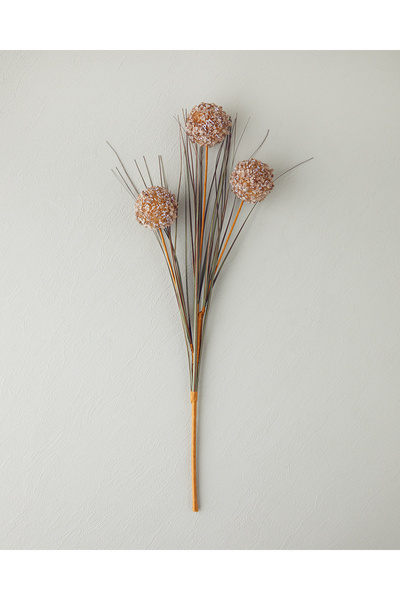 English Home Grass Bush Plastik Tek Dal Yapay Çiçek Pembe