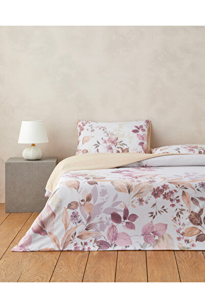 English Home Bright Garden Dijital Baskılı Kolay Ütülenir Çift Kişilik Çarşaf...