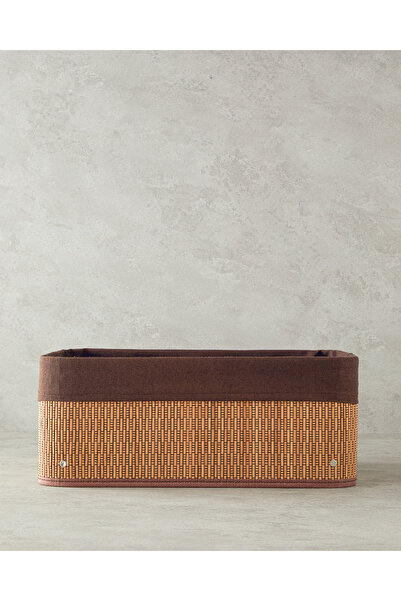 English Home Gina Dark Brown Bamboo Basket