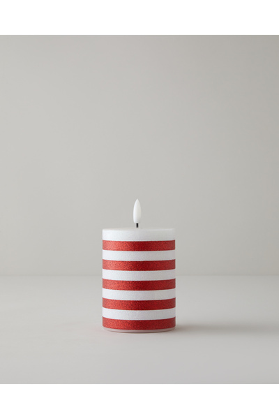 English Home Kitty Dekoratif Aydınlatma 10 cm.. Kırmızı - Beyaz