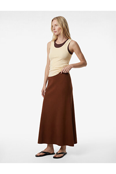 Koton Στάνταρ μακριά πλεκτή φούστα σε γραμμή Α με ύψος μέσης