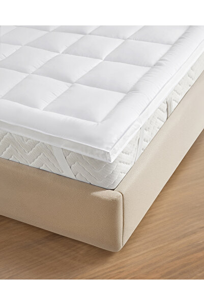 English Home Balmy Çift Kişilik Yatak Pedi 160x200 cm Beyaz