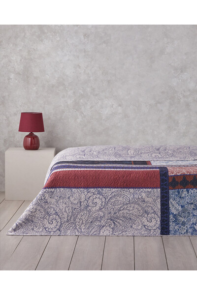English Home Flora Drape Tek Kişilik Çok Amaçlı Örtü 160x220 cm Yeşil