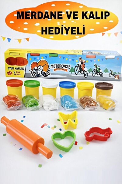 Hyd Oyun Hamuru 6lı Kalıp Setleri ve Oklava Hediye