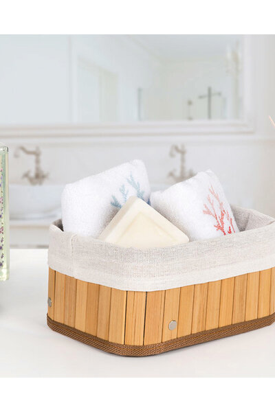 English Home Coș pliabil elegant, bej