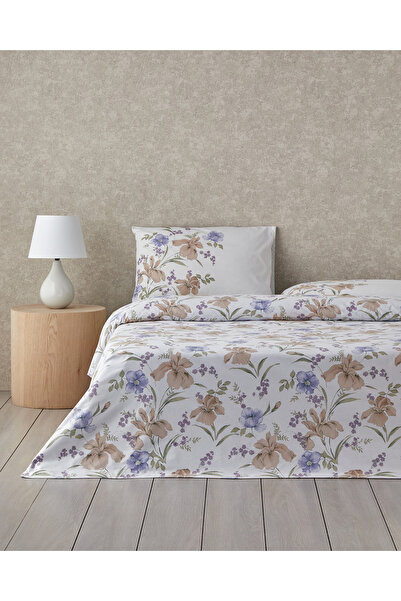 English Home Rustic Blossom Pamuk Tek Kişilik Nevresim Takımı 160x220 cm Lila...