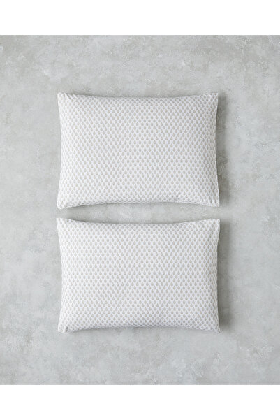 English Home Pure Leaves Kolay Ütülenir 2'li Yastık Kılıfı 50x70 cm Bej