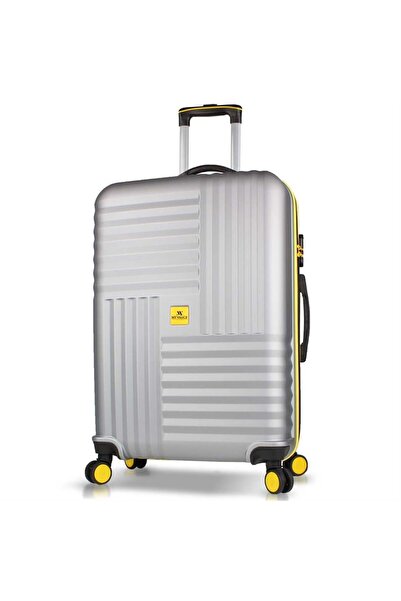 My Valice Puzzle Abs Büyük Boy Gri Valiz