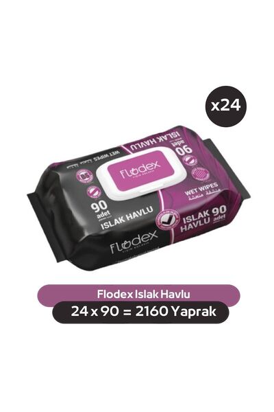 FLODEX Dream Garden ( Rüya Bahçesi ) Islak Bebek Havlusu 24x90 Yaprak
