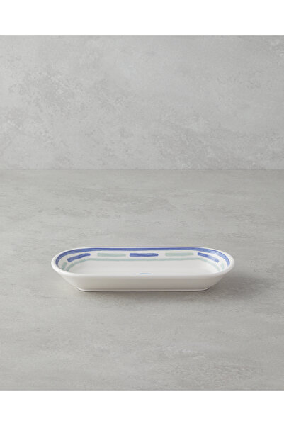English Home Shoreline Seramik Kayık Tabak 22 cm Mavi-yeşil