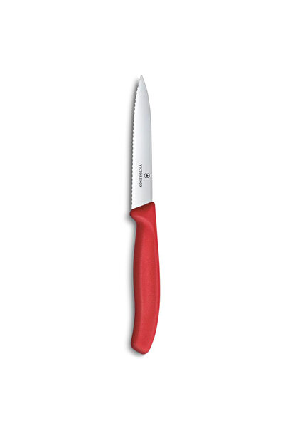 Victorinox 6.7731.C1 Swiss Classic Paslanmaz Çelik Tırtıklı Soyma Bıçak 10 cm...