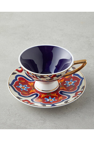 English Home Willow New Bone China 4 Parça 2 Kişilik Kahve Fincan Takımı 90 ml Renkli