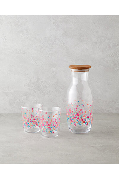 English Home Auro Cam 3 Parça Su Takımı 1000 ml + 315 ml Renkli